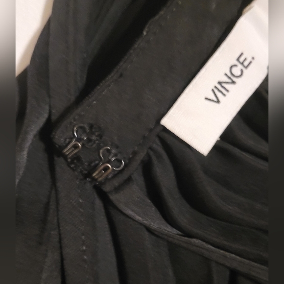 ​Vince. Black Sunburst Pleated Neck Halter Maxi Dress - 10 - Picture 9 of 15